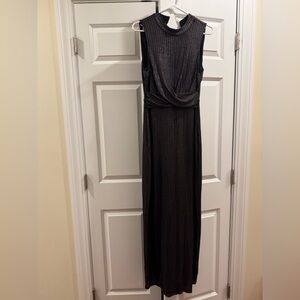 BCBGeneration Black and Gold Maxi Dress Size M